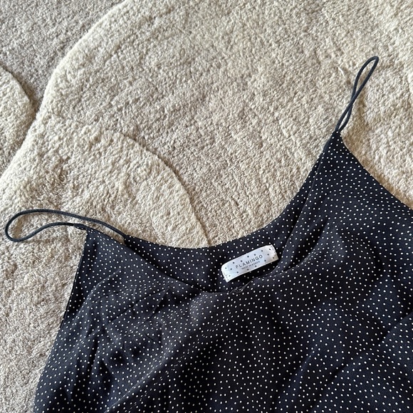 Elegant Black Polka Dot Camisole - Picture 3 of 4